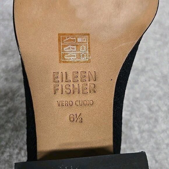 Eileen Fisher Paron Crepe Stretch Knit Bootie Black Women's Size 6.5 Retail $225 - Picture 8 of 8